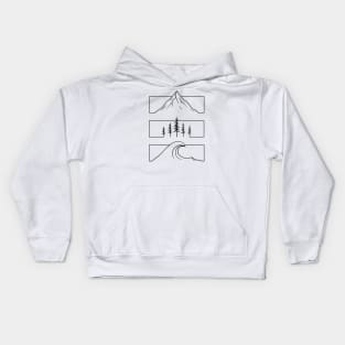 Rectangular Nature Kids Hoodie